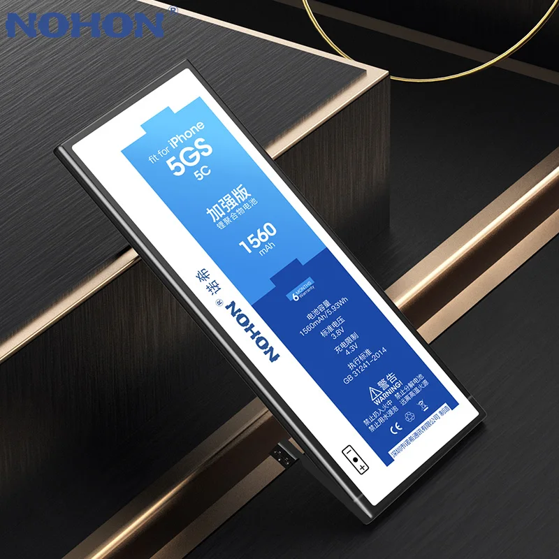 nohon аккумулятор для Apple iPhone 5S 5C 5 7 6s 6 батареи реального Ёмкость сменная литий-полимерный аккумулятор+ Бесплатные инструменты
