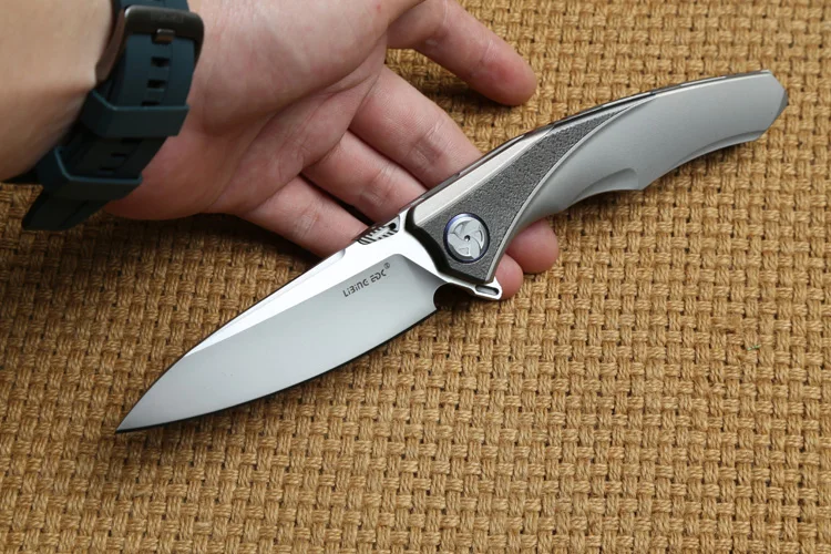 LiBinGEDC, складной нож Raptor Flipper, титановая ручка S90V, лезвие, для улицы, тактические, для кемпинга, ножи для выживания, инструменты для повседневного использования