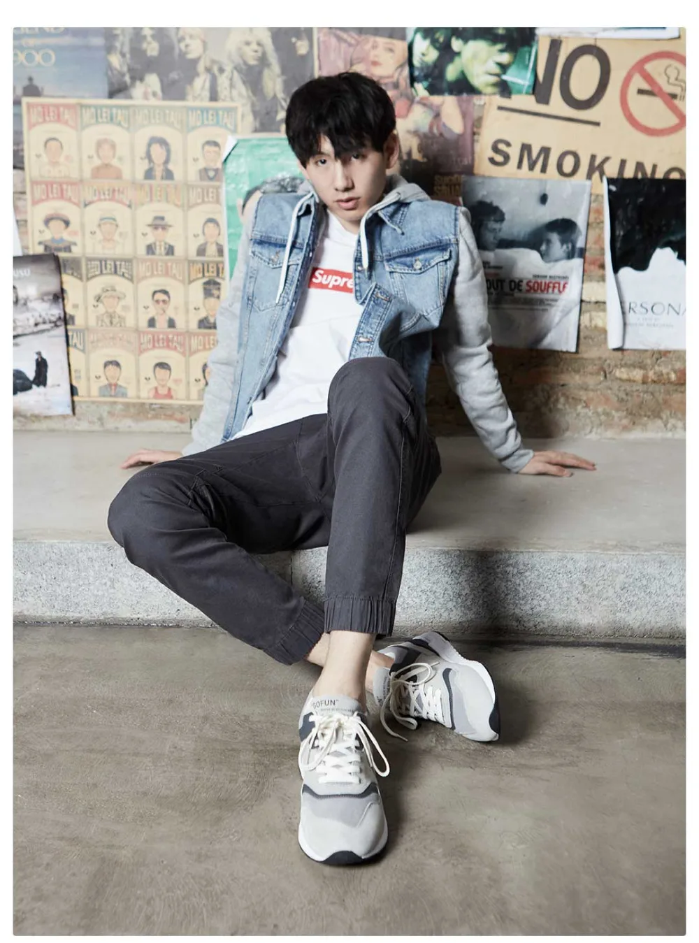 Мужские кроссовки из натуральной кожи Youpin черные повседневные дышащие в стиле