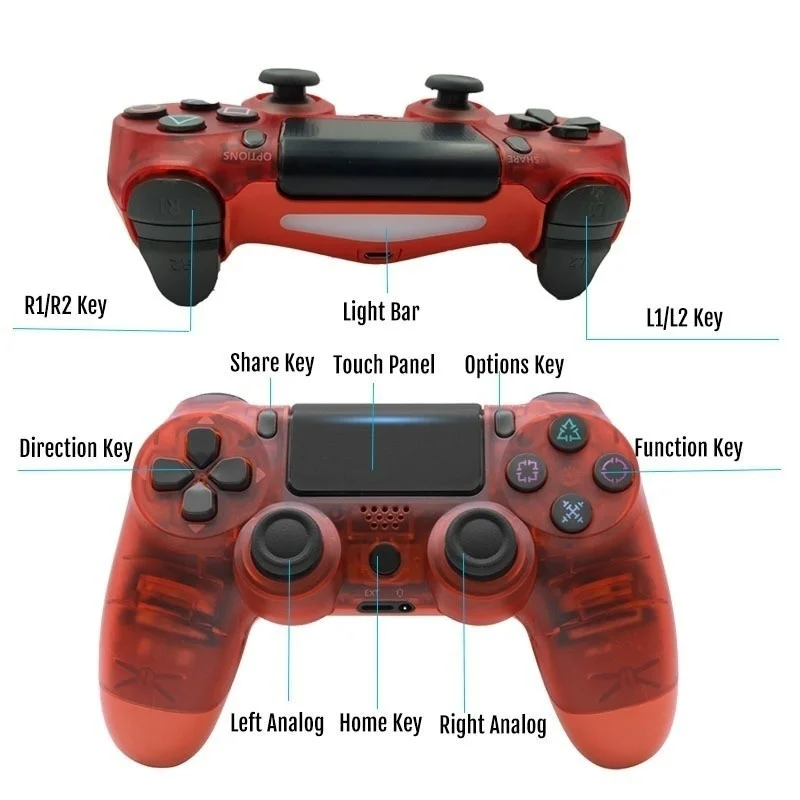 

PS4 Controller Manette Mando Controle Wireless Bluetooth 6-Axis Gamepad For PS 4 Pro PSTV PC IPAD Laptop Mobile Phone