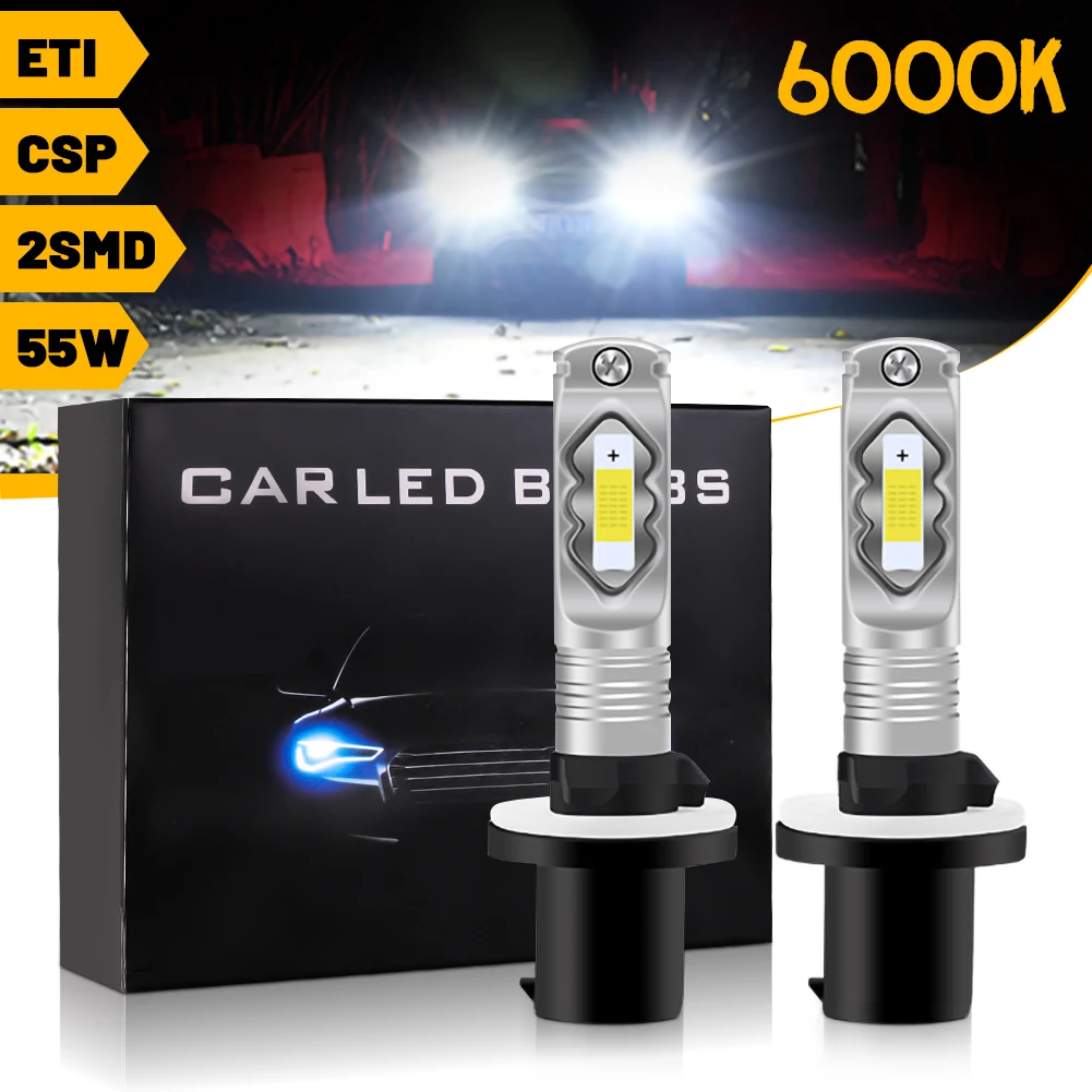 

Car LED Headlight H7/H11/H8 55W High Lumen Headlight Front Fog Lamps Super Bright Ultra High Performance Headlight Bulb CSP Chip