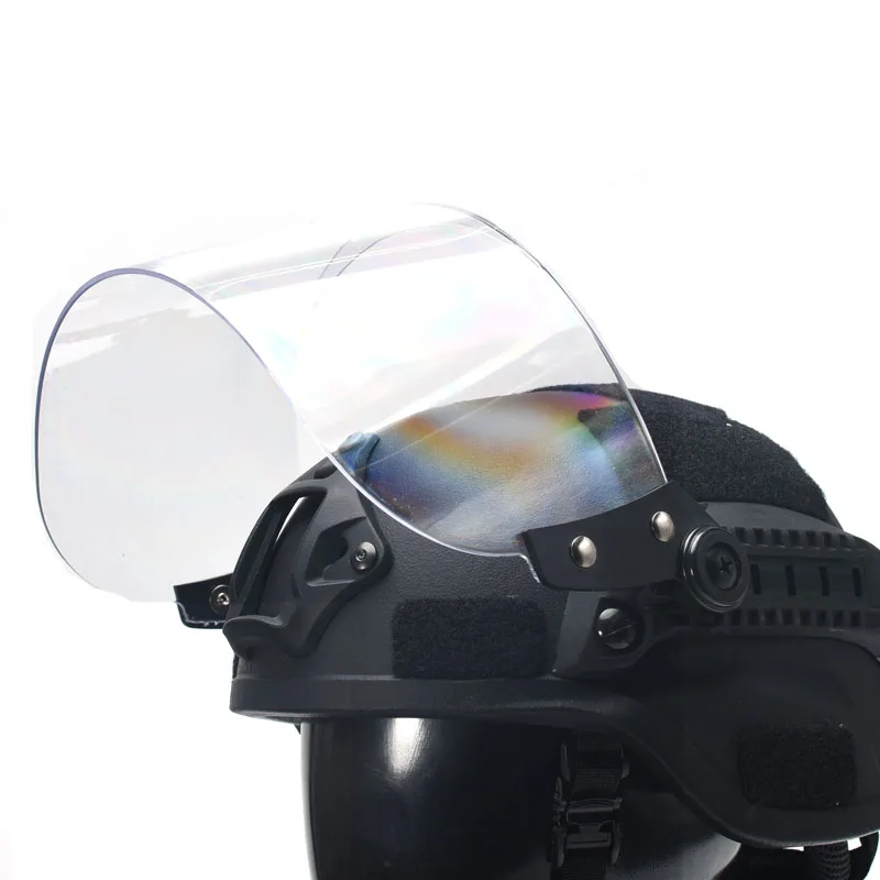 BK Tactical Fast MICH AF Helmet Vintage Durable Windscreen Anti Riot Lens Guide Rail Connected Mask CS Face Protective lens