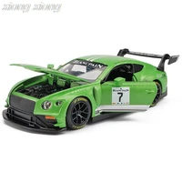 ma kes simulation bentley gt3 alloy car car sound and light return force rally car childrens toy car metal poster plate