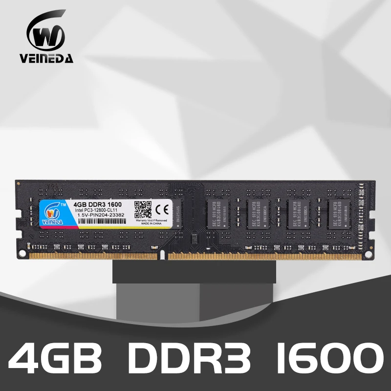 Память VEINEDA для настольного компьютера ddr3 4 Гб 1333 МГц ГБ 8 ОЗУ 1600 240 контактов 1 5 в
