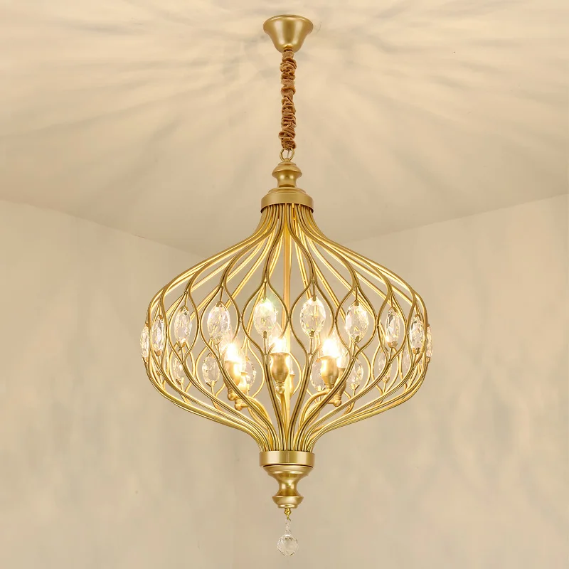 Американский хрустальный светильник простая роскошная входная лампа для