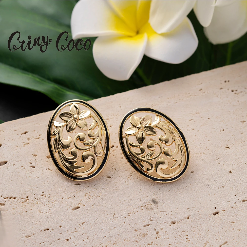Cring Coco Fashion Holiday Earrings Jewelry Dangling Geometry Leaf Drop Accessories Polynesian People Hawaiian Earring for Women | Украшения