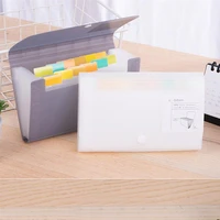 2pcs creative multilayer file folder accordion document file portable folder school office supplies