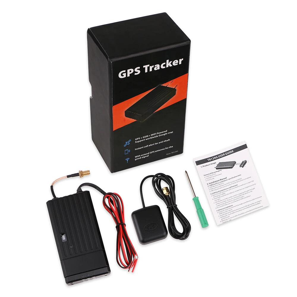 Автомобильный GPS-трекер Prazata 3G Глобальная GPS GSM WIFI датчик движения Внешняя антенна