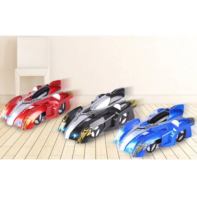 RC автомобиль стены гоночный игрушки с светодиодный пульт дистанционного