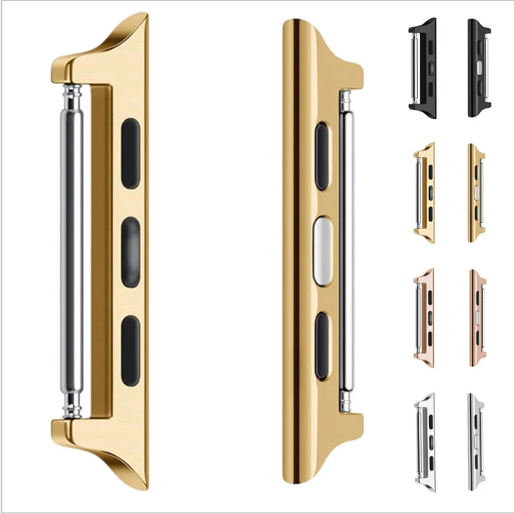 

Adapter Connector For Apple Watch band 42mm/38mm 3 strap iwatch band 4 44mm/40mm Seamless Aluminum wrist Linker 4/3/2/1