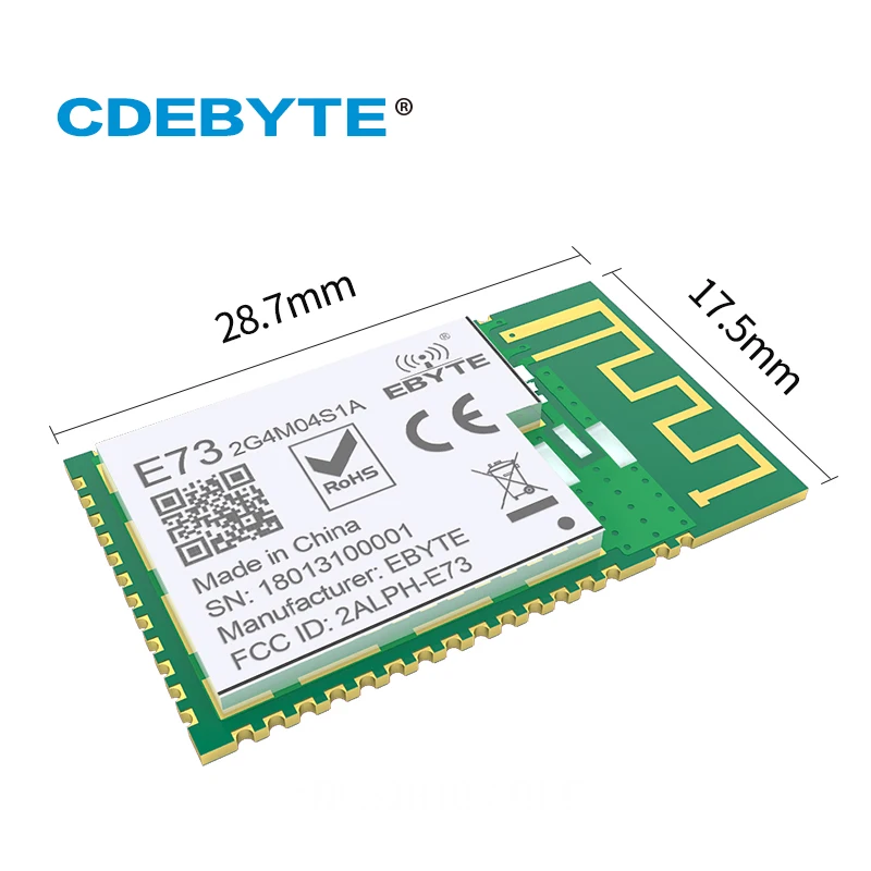 E73 2G4M04S1A Bluetooth nRF52810 модуль 2 4 ГГц 5 МВт PCB антенна IoT uhf беспроводной