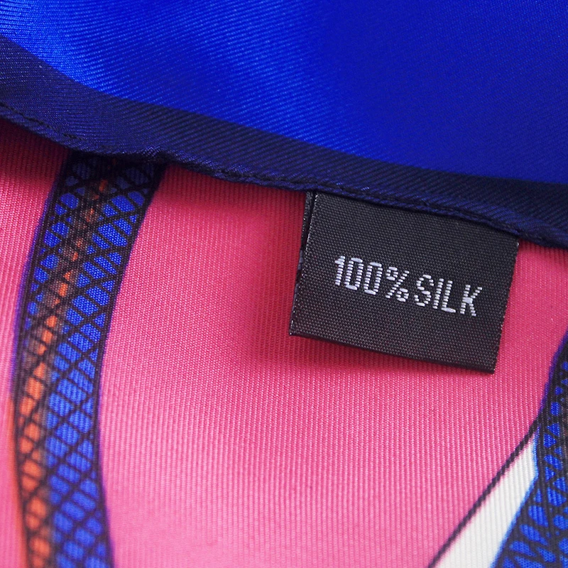 100% шелковый саржевый квадратный Европейский платок женская дизайнерская шаль