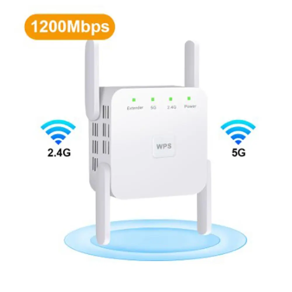 Беспроводной 5G Wi Fi ретранслятор 5g Гц Wifi удлинитель AC 1200 Мбит/с усилитель Repiter 4