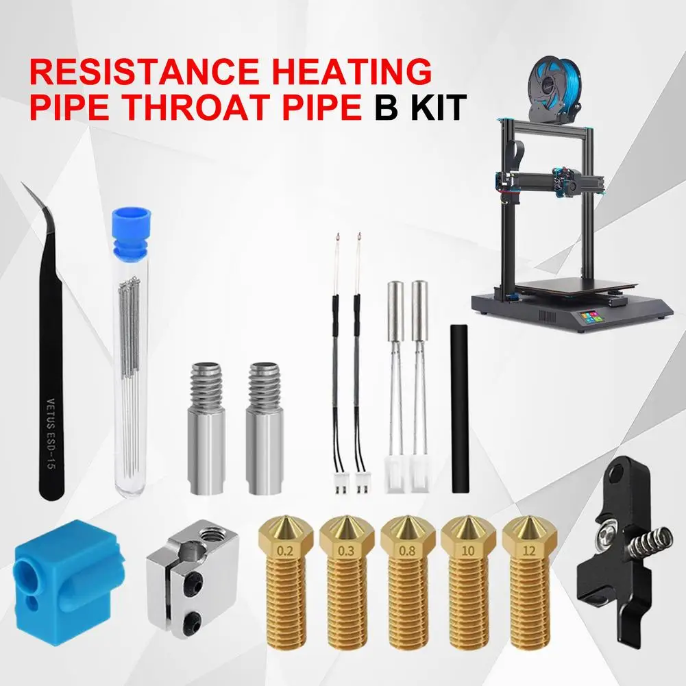 Набор нагревательных труб для 3D-принтера Sidewinder X1 Genius Nozzle Hotend Silicone Sleeve - купить по