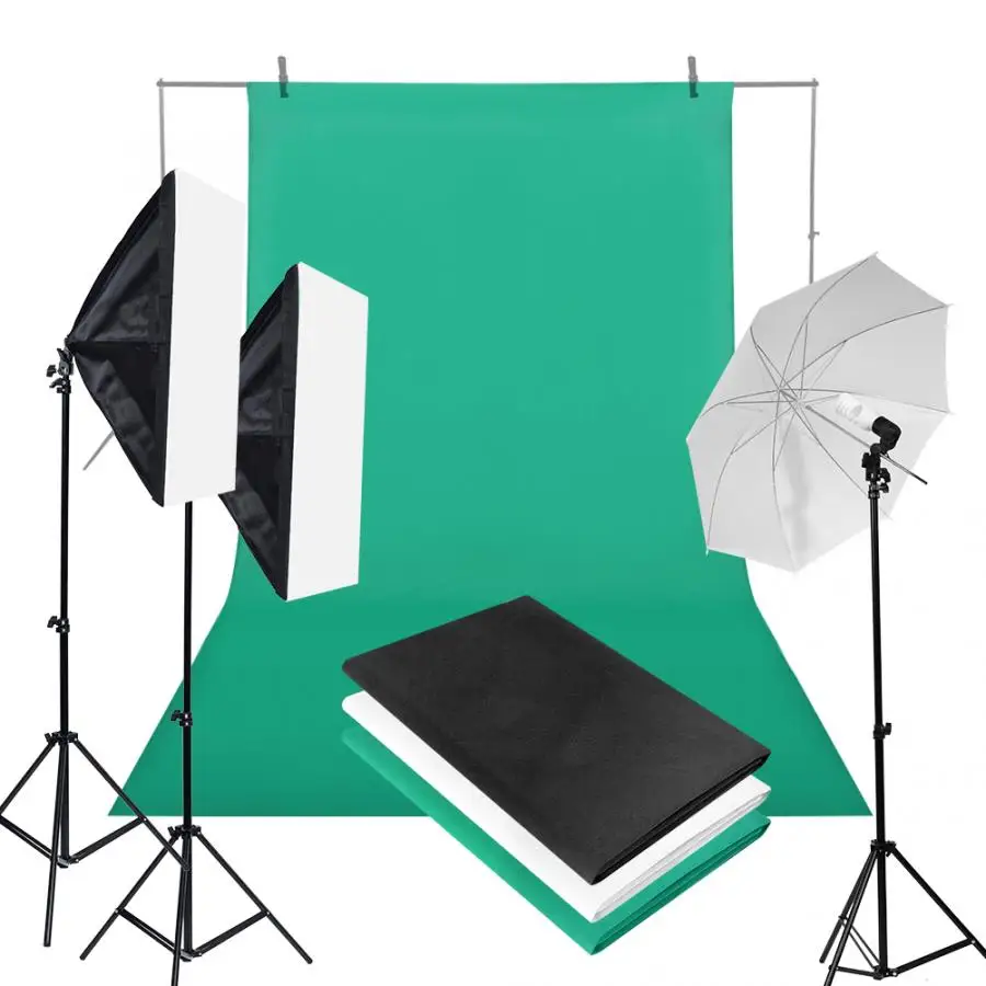Фотофоны 1,6*3 м фотофоны студия видео экран фон-хромакей ткань новая версия черный белый зеленый