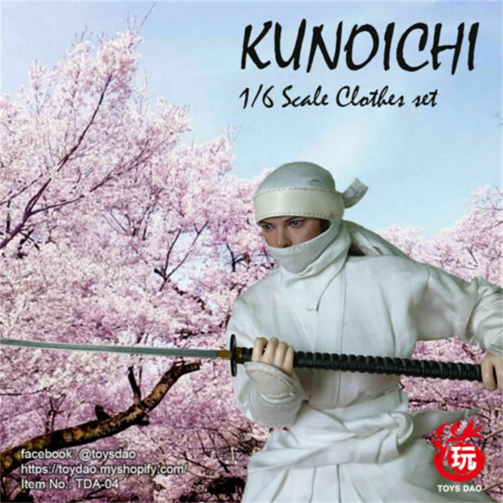 TOYSDAO TDA-04 1/6 женский костюм ниндзя комплект с белой одежды F 12 ''фигурку |