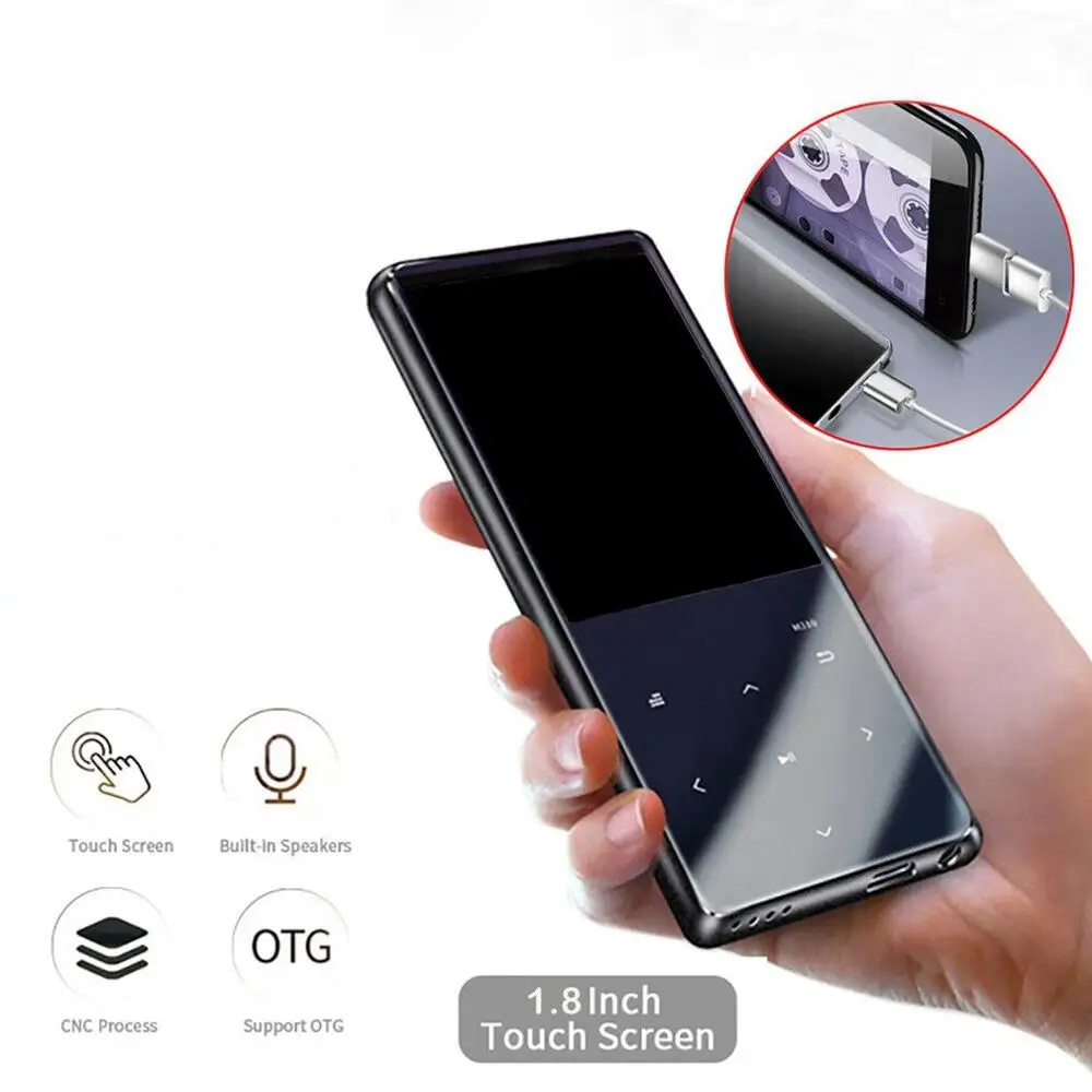 MP3 плеер с поддержкой Bluetooth 4 2 16 ГБ FM радио Hi Fi MP4 музыкальный проигрыватель