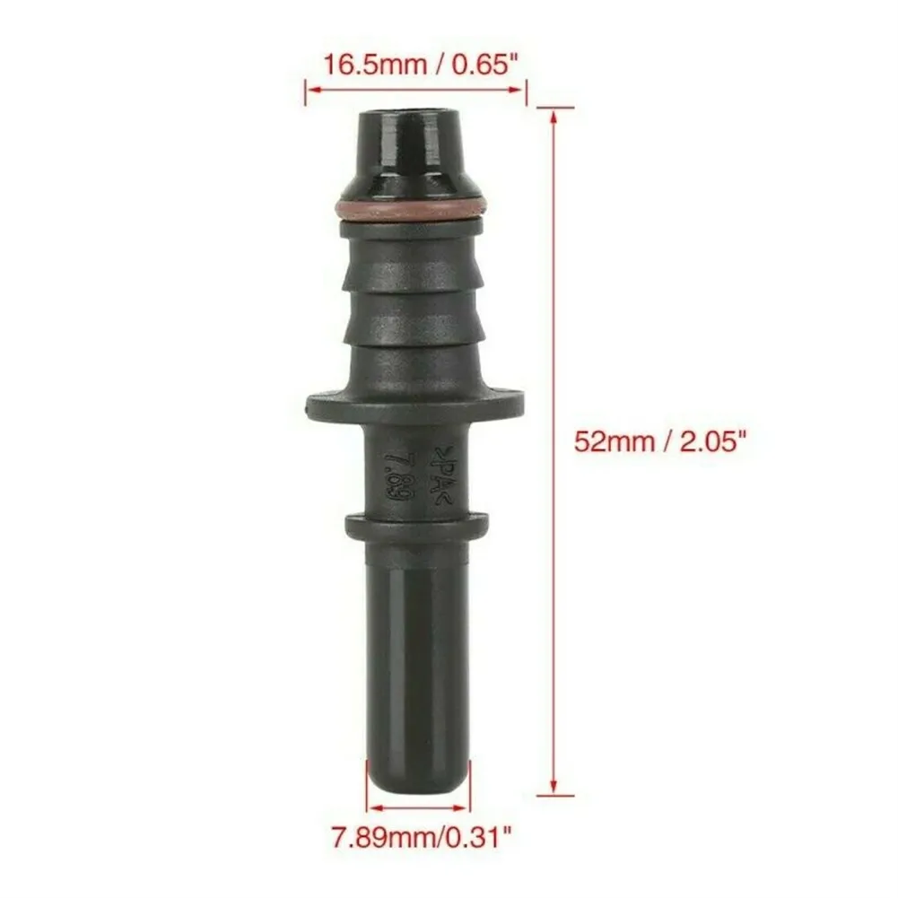 

Bundy Interface Connector Line Male Nylon 7.89 Fuel Hose Adapter Black