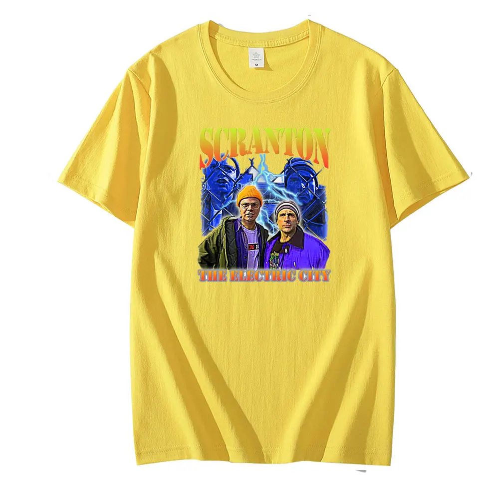 Scranton T Shirt The Office Dunder Mifflin Dwight Tv Show Scranton Men Summer Cotton T Shirt Male Brand Top Tees Oversized Shirt