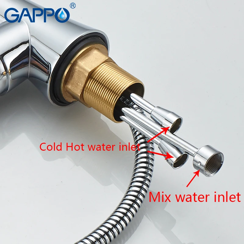 Выдвижной Смеситель GAPPO кран для раковины крепление на поверхность водопад |