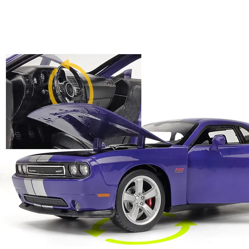 Модель автомобиля Welly 1:24 DODGE 2012 Challenger алюминиевый сплав Литые и игрушечные