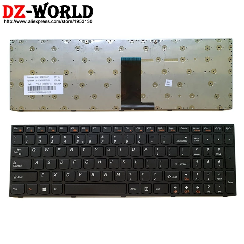 Клавиатура для ноутбука Lenovo B5400 M5400 Оригинальная Черная английская клавиатура USI