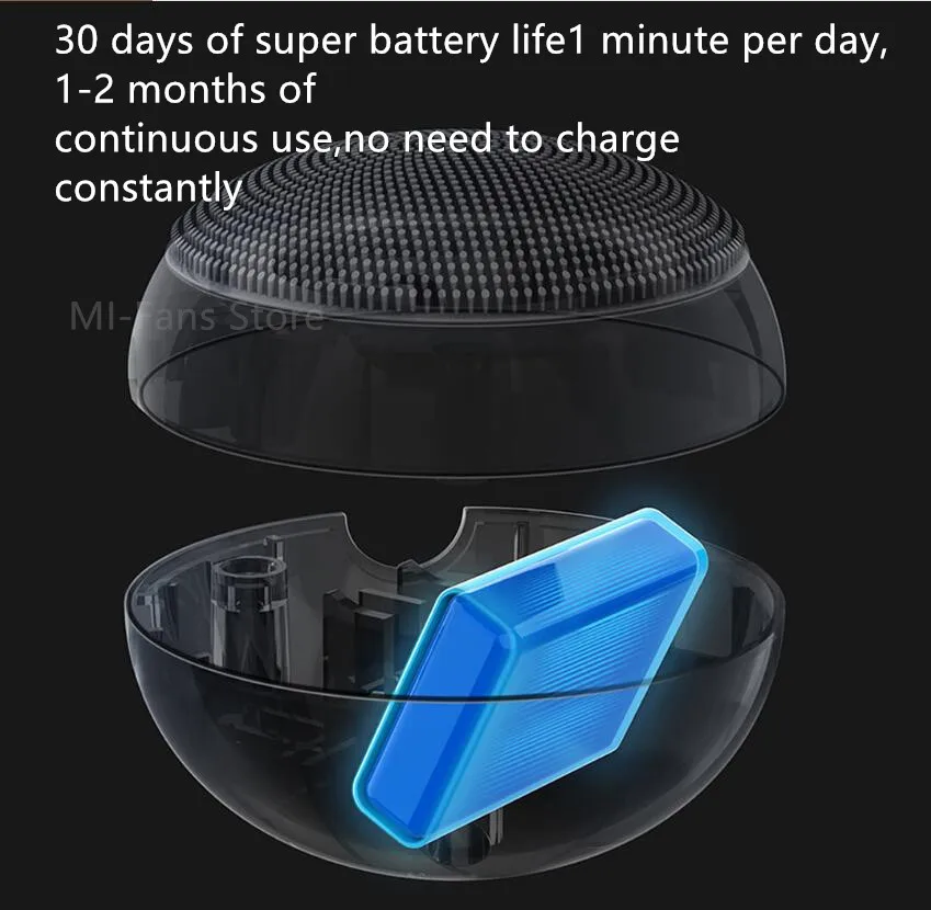 Щетка Youpin Doco звуковая электрическая для чистки лица массажная Водонепроницаемая