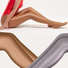 Женские прозрачные колготки 100D с открытой промежностью, сексуальные блестящие колготки, колготки, чулки для клуба, танцев, женские колготки