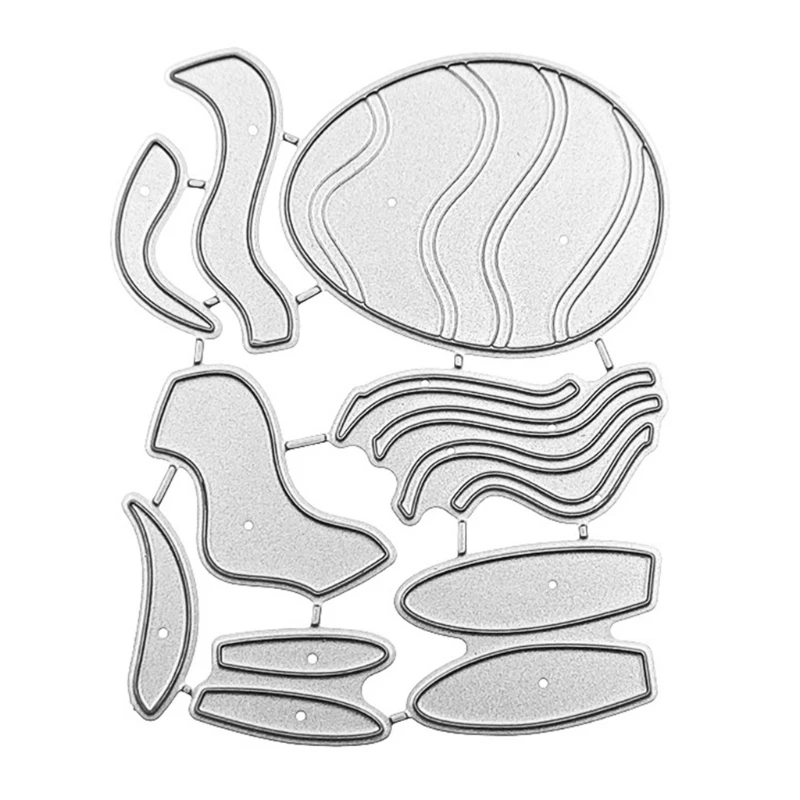 

Easter Eggs Bunny Metal Cutting Dies Stencil Scrapbooking DIY Album Stamp Paper X7JE