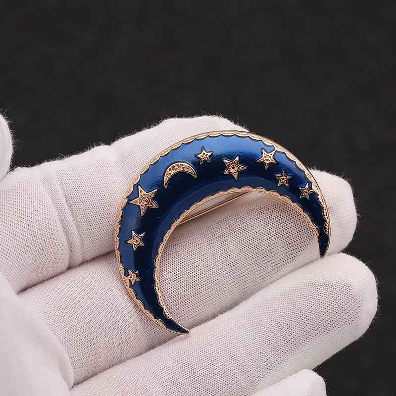 

The new moon drops glaze lovely Japanese ins fashion anti-going temperament accessories pin