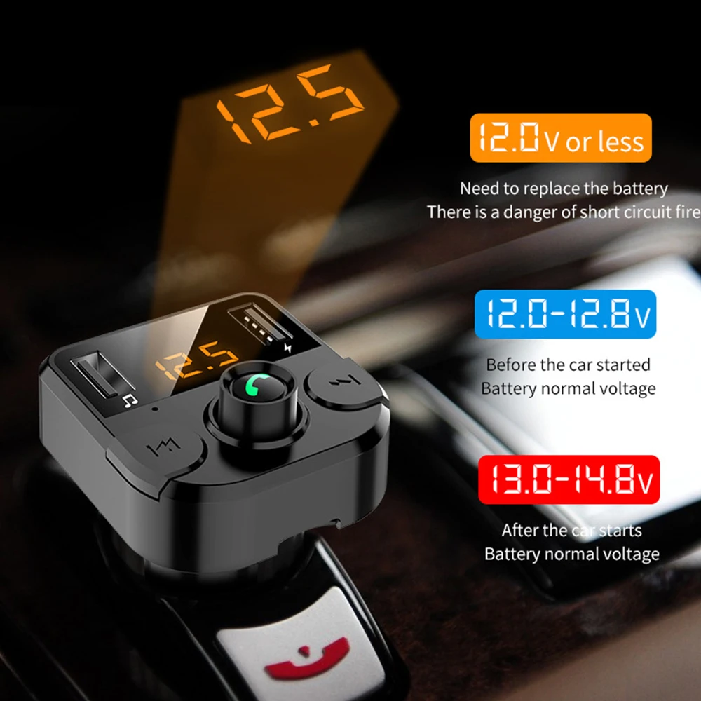 Car Fm Transmitter Wireless Bluetooth Receiving LCD MP3 Player Kit 3.1A Fast Hands Free USB Charger Shipped In Russia | Автомобили и