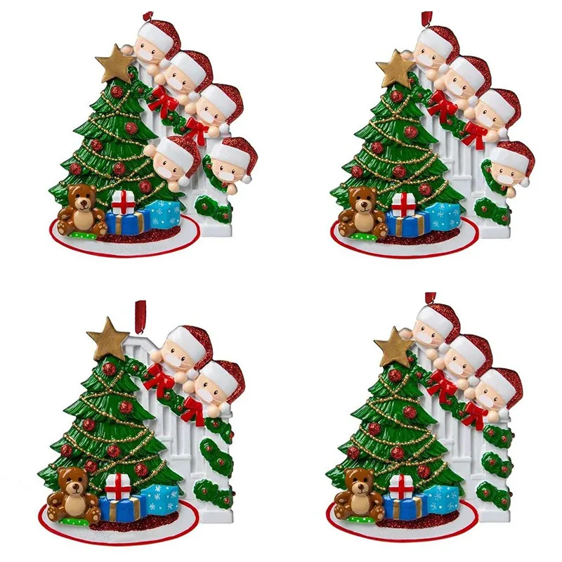 

Novelty Personalized 2020 Quarantine Diy Family Christmas Party Decoration Xmas Tree Ornament Gift Pendants Newest