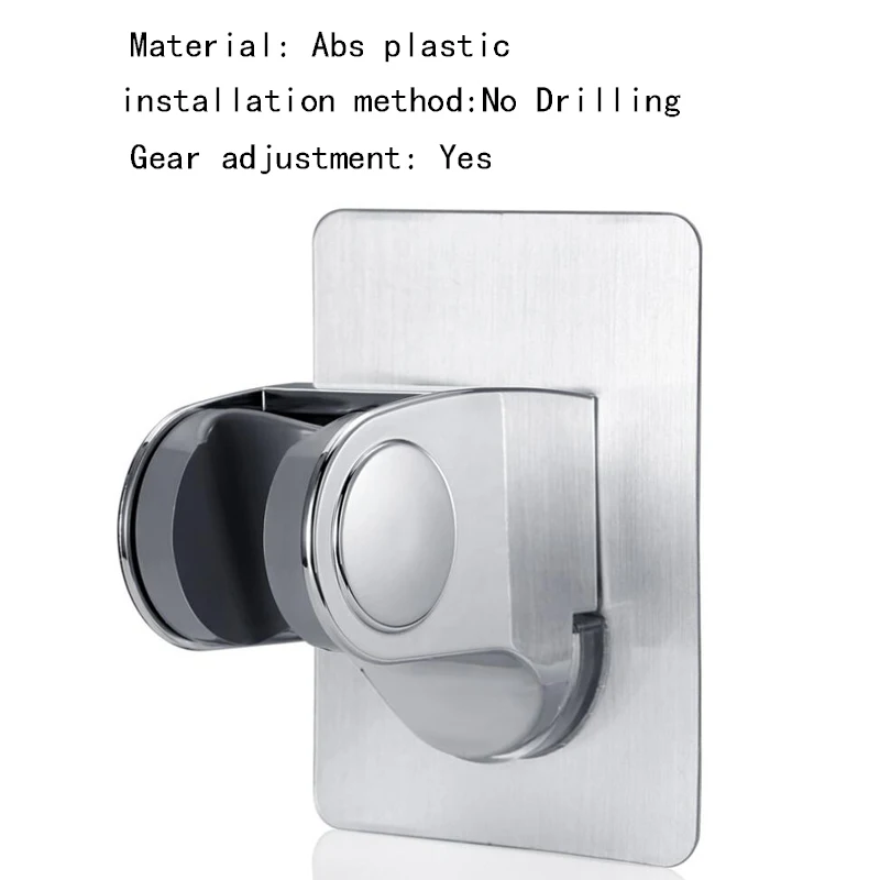 Космический алюминиевый держатель для душа металлический Регулируемый самоклеящаяся всасывания до настенный Ванная комната душевой головки монтажные кронштейны