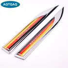 1 пара автомобилей 3D Немецкий флаг эмблема значок наклейки Наклейка для JEEP BMW Dodge Chrysler