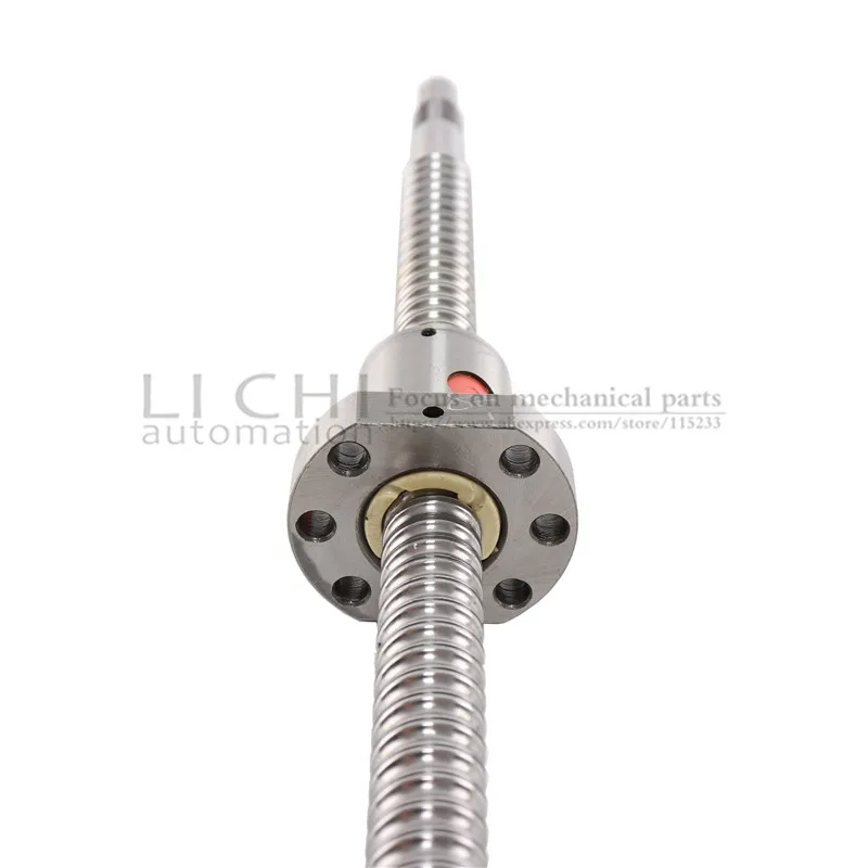 SFU1605 200 250 300 350 400 450 500 550 600 650 мм шариковый винт с фланцем, гайка BK/BF12 конец механической обработке CNC