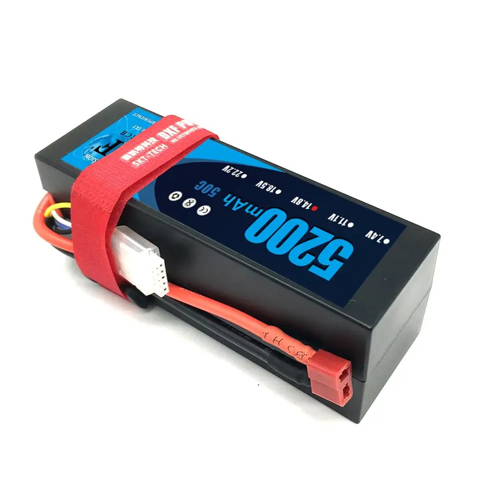 Литий полимерный аккумулятор DXF 14 8 в для радиоуправляемой модели 5200 мАч LiPo 4S 50C с T