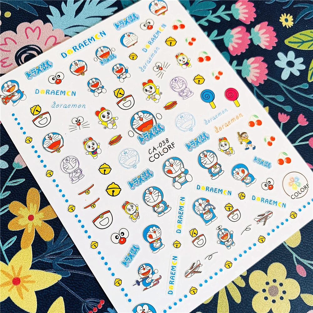 

Newest CA sereis CA-038 cat 3d nail art sticker nail decal stamping export japan designs rhinestones decorations