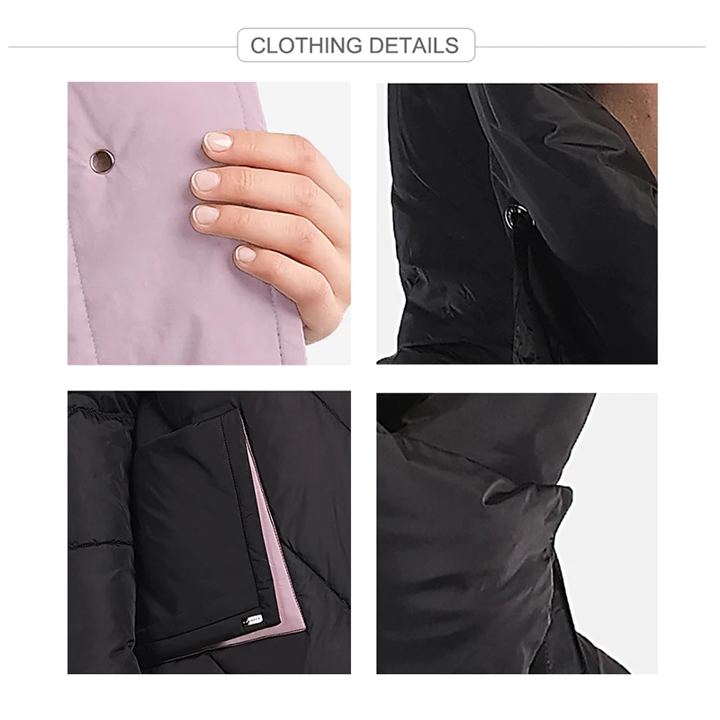 CEPRASK 2021 модная Свободная Женская зимняя пуховая куртка с капюшоном теплые