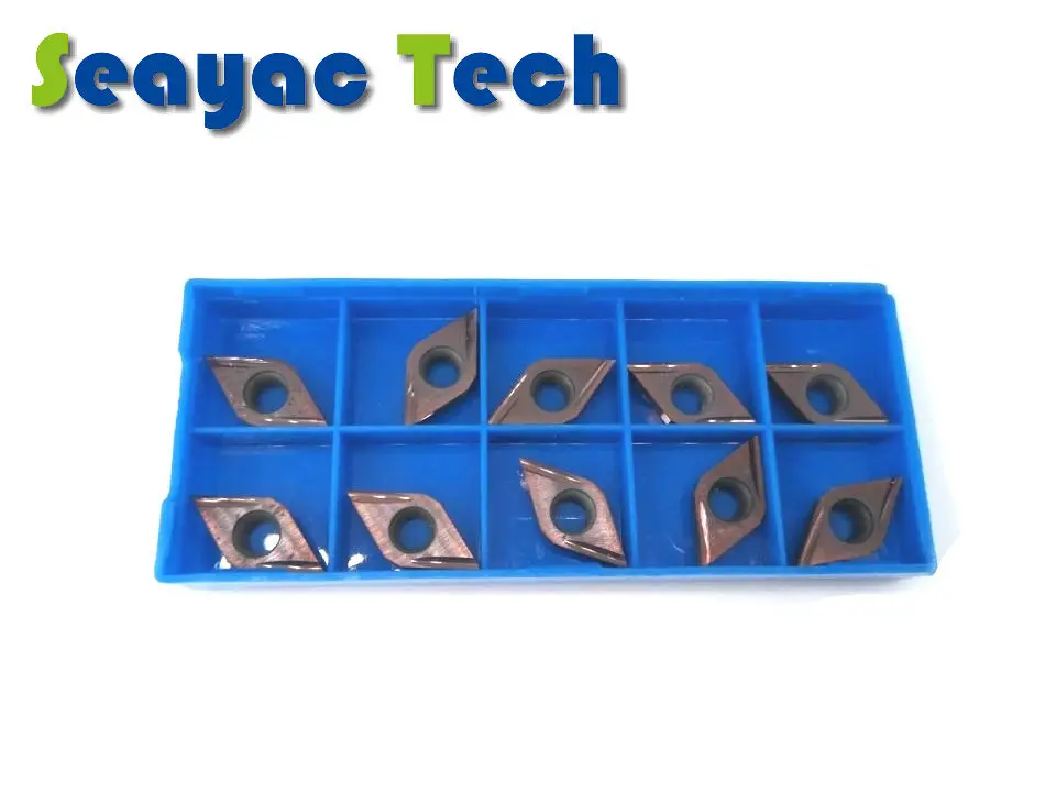 

10PCS Cemented carbide dcgt insert DCGT32505ER-U DCGT32505EL-U Round fine turning blade fine boring blade
