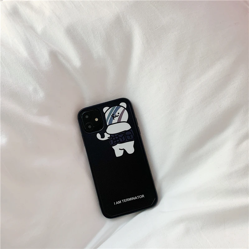 Милый пушечный Медведь Анти-осенний чехол для телефона iphone 11pro Чехол 11 Promax Plus