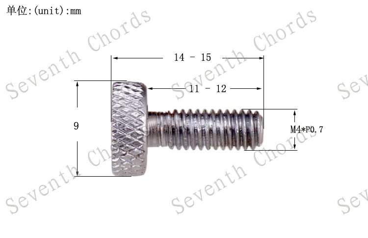 6 pcs gewinde durchmesser 4mm pitch 07 mm tremolo brücke feine tuning schrauben für e gitarre chrom schwarz gold für wählen free