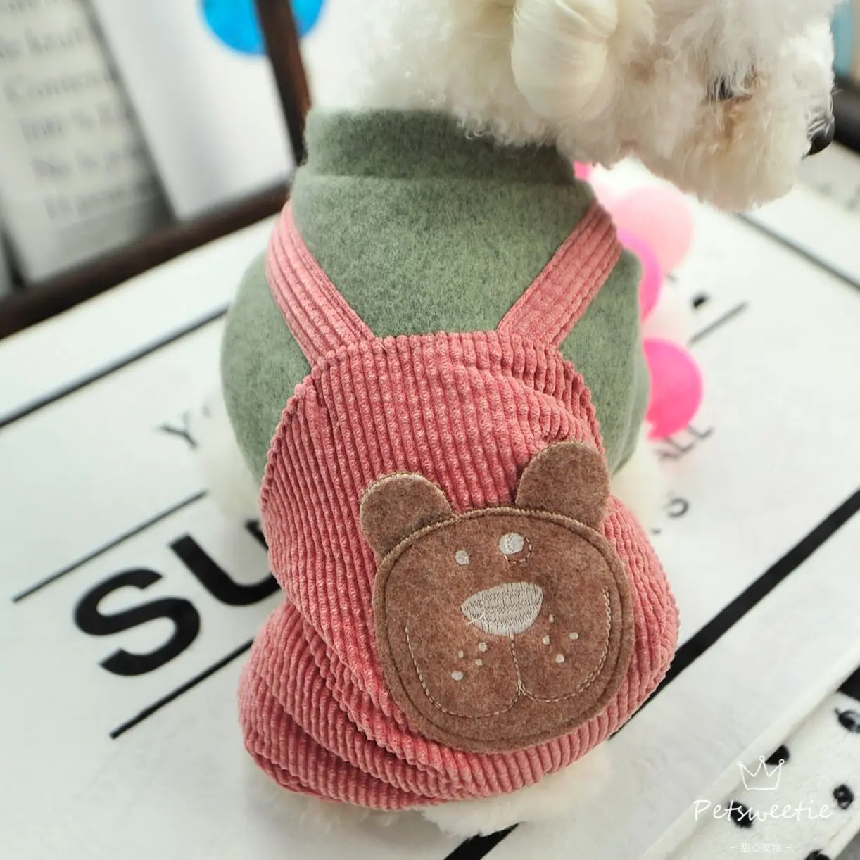 Флисовые толстые розовые парки для собак зимняя одежда домашних животных Bichon Shih