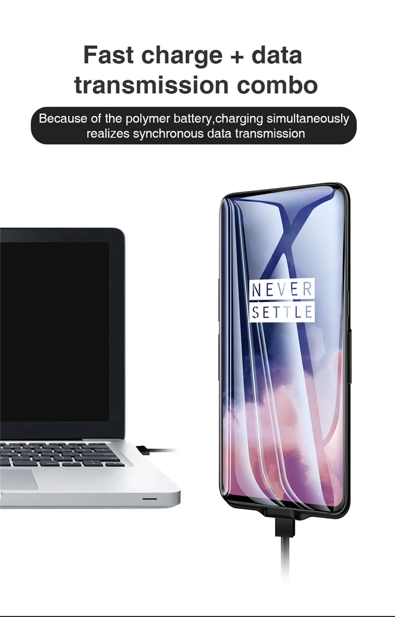 

Slim Battery Charger Case For Oneplus 7T Power bank Backup Back Cover for One Plus 7T Pro 1+7T Back clip battery Phone Cases