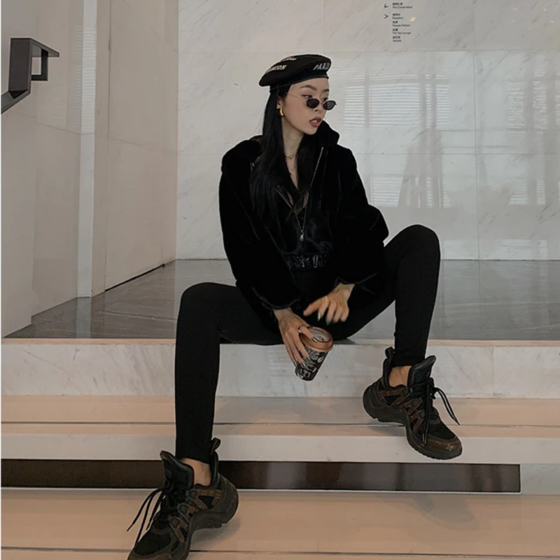 Элегантная Сексуальная подкладка из шерсти для женщин зимняя | Женская одежда