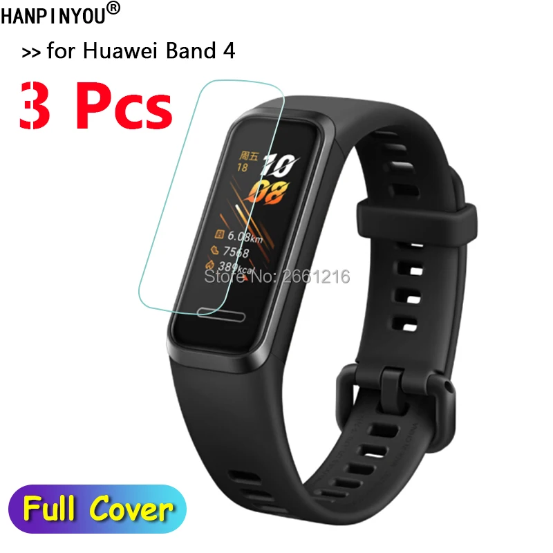 3 шт./лот для huawei Band 4 Браслет Смарт часы HD прозрачный мягкий ТПУ полное покрытие