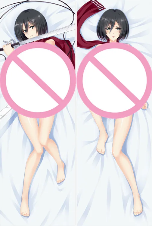 Наволочка с персонажами аниме атака на Титанов Аккерман и Криста Ленз наволочка