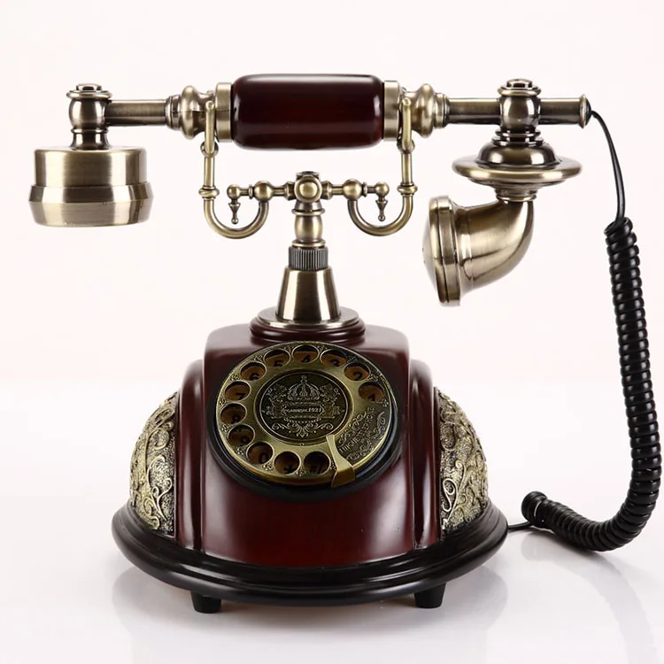 Винтажный Европейский беспроводной телефон поворотная пластина поворотный