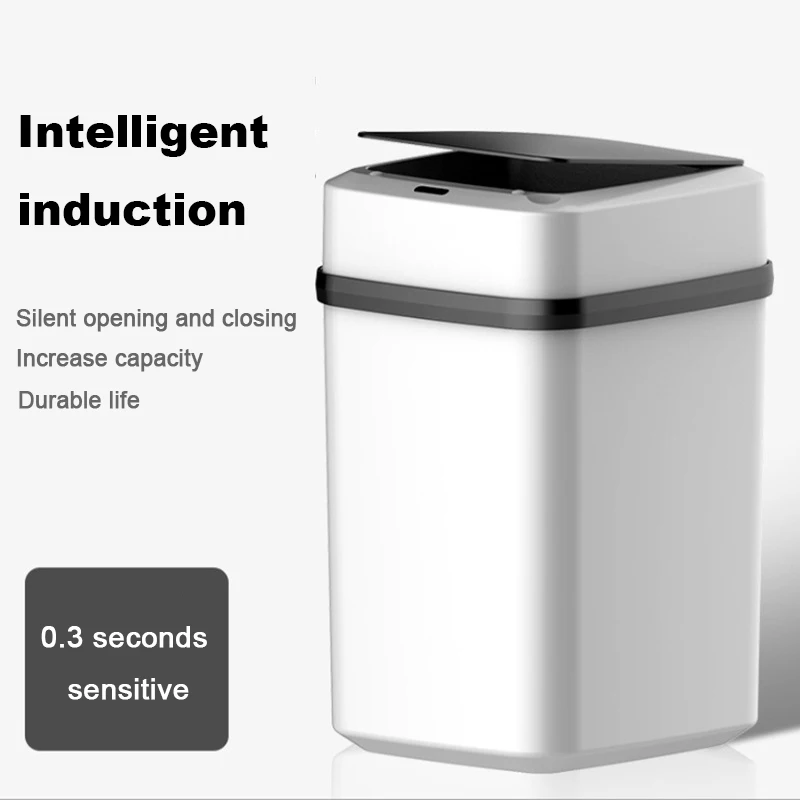 Интеллектуальная Индукционная мусорная корзина бытовая автоматическая