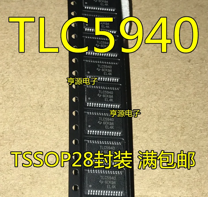 

5pieces TLC5940PWP TLC5940PWPR TLC5940 LED SOP28