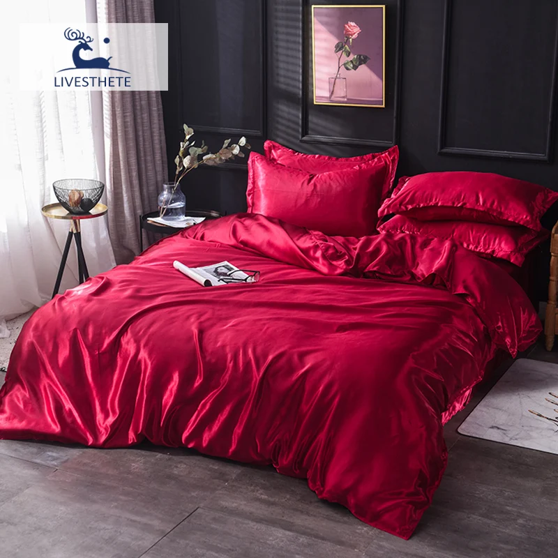 Liv_Esthete сатиновый Шелковый пододеяльник простыня на резинке/плоский лист для